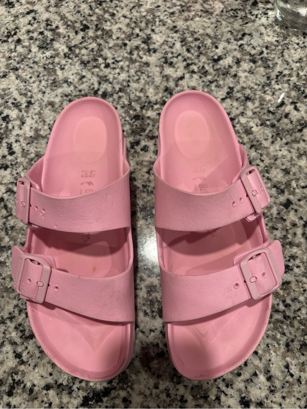 Pink Rubber Birkenstocks